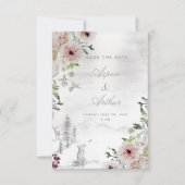 Aura der Natur Hochzeit Speichern Sie die Datumska Save The Date (Vorderseite)