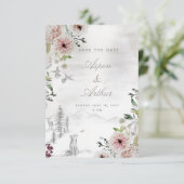Aura der Natur Hochzeit Speichern Sie die Datumska Save The Date (Stehend Vorderseite)
