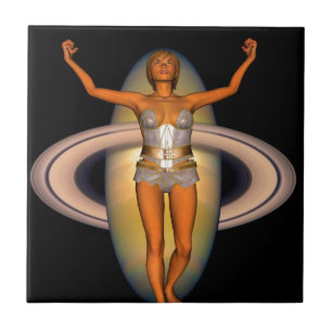 Aura des Saturns Fliese