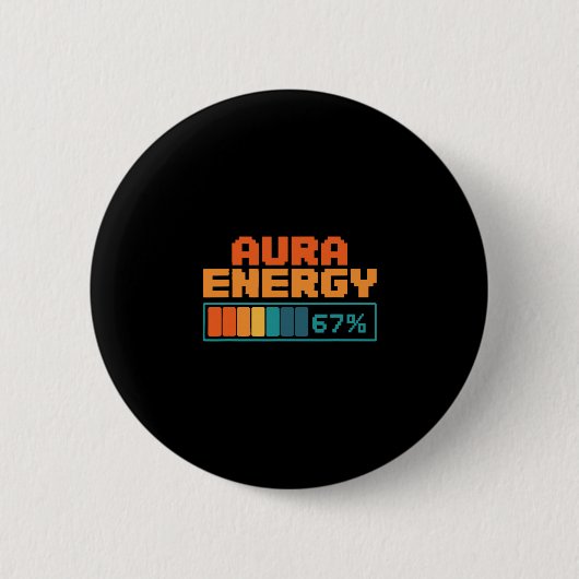 Aura Energie 67% Aura Farming Alpha Slang Gen 67. Button (Vorderseite)