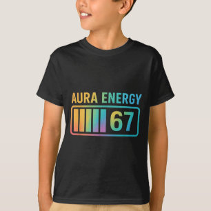 Aura Energie 67 Gen Alpha 6 7 Meme Unendlicher Riz T-Shirt