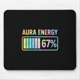Aura Energie 67 Lustiges Sechs Sieben Meme Gen Alp Mousepad