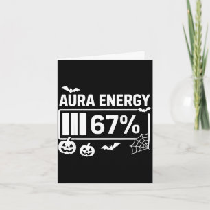 Aura Energie 67 Prozent 6 7 Meme Halloween Karte