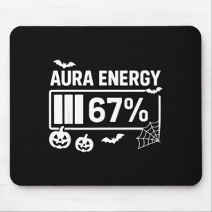 Aura Energie 67 Prozent 6 7 Meme Halloween Mousepad
