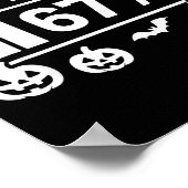 Aura Energie 67 Prozent 6 7 Meme Halloween  Poster (Ecke)