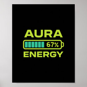 Aura Energie 67 Prozent Meme Sechs Sieben Landwirt Poster