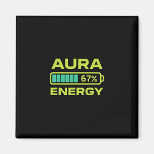 Aura Energie 67 Prozent Meme Six Seven Farming Magnet
