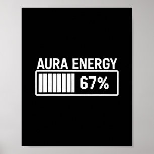 Aura Energie bei 67 Lustig Six Seven Meme Gen Alph Poster