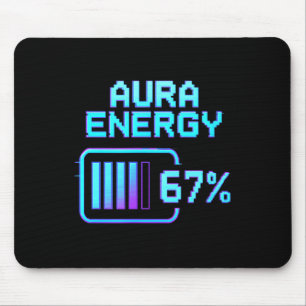 Aura Energie bei 67 Lustiger Six Seven Meme Gen Al Mousepad