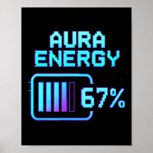 Aura Energie bei 67 Lustiger Six Seven Meme Gen Al Poster