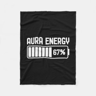 Aura Energie bei 67 Lustiges Six Seven Meme Gen Al Fleecedecke