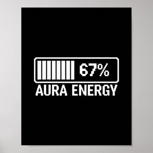 Aura Energie bei 67 Six Seven Meme Poster (Vorne)