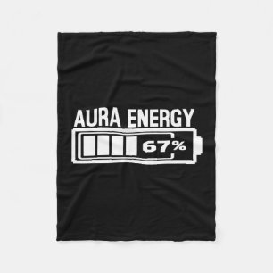 Aura Energy 67 Funny Six Seven Meme Gen Alpha Slan Fleecedecke