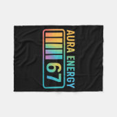 Aura Energy 67 Gen Alpha 6 7 Meme Infinite Rizz St Fleecedecke (Vorderseite (Horizontal))