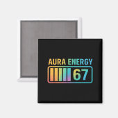 Aura Energy 67 Gen Alpha 6 7 Meme Infinite Rizz St Magnet (Vorderseite/Rückseite)