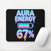 Aura Energy 67 Meme Ice Cream Drip 6 7 Funny Six S Mousepad (Mit Mouse)
