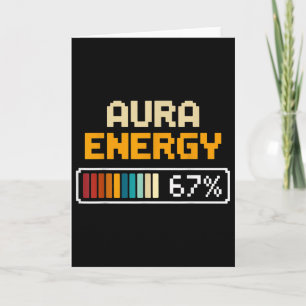Aura Energy 67 Nummer 67. Sportler Eiscreme Karte