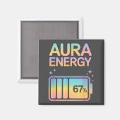 Aura Energy 67 Prozent Batterie Magnet (Vorderseite/Rückseite)