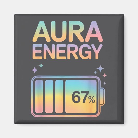 Aura Energy 67 Prozent Batterie Magnet (Vorne)