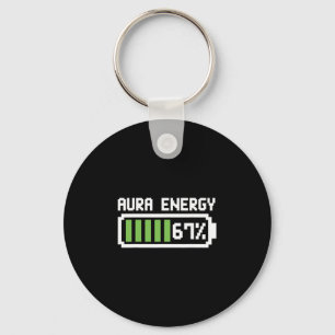 Aura Energy 67 Shirt Lustiges Meme Six Seven 6 7 H Schlüsselanhänger