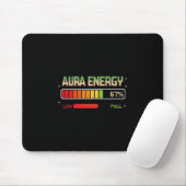 Aura Energy At 67 Funny Six Seven Meme Gen Alpha S Mousepad (Mit Mouse)