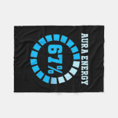 Aura Energy At 67 Funny Six Seven Meme Lets Get 6  Fleecedecke (Vorderseite (Horizontal))