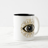 Aura Eye | Keramik Tasse | Gutes Energiegeschenk (VorderseiteRechts)