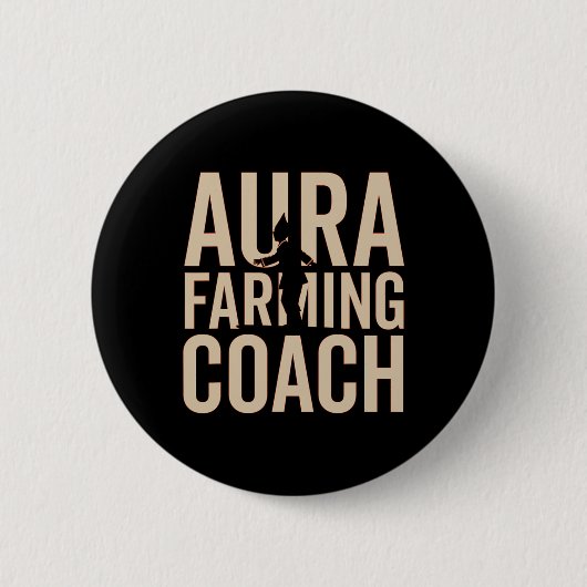 Aura Farm Coach Racing Kid Meme Halloween Button (Vorderseite)