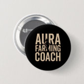 Aura Farm Coach Racing Kid Meme Halloween Button (Vorne & Hinten)