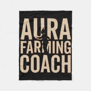 Aura Farm Coach Racing Kid Meme Halloween Fleecedecke