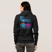 Aura Farm farbenfrohe Valle Front & Back Hoodie (Schwarz voll)