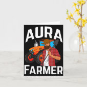 Aura Farmer Funny Meme  Karte (Gelbe Blume)
