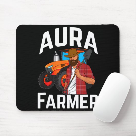 Aura Farmer Funny Meme  Mousepad (Mit Mouse)