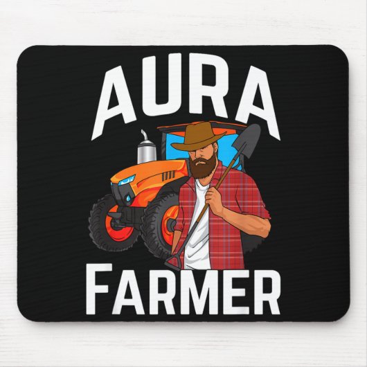 Aura Farmer Funny Meme  Mousepad (Vorne)