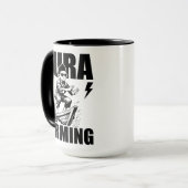 Aura Farming Boot Kid Meme Viral Indonesischer Jun Tasse (Vorderseite Links)