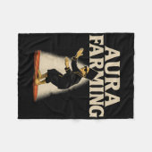 Aura Farming Indonesisches Bootsrennen Kid Meme Fleecedecke (Vorderseite (Horizontal))