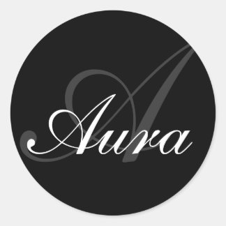 Aura-Front Runder Aufkleber