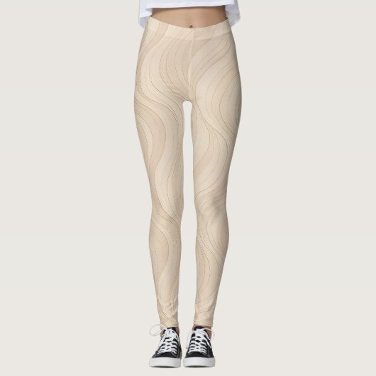 Aura Gradient Energie Modernes Muster Leggings (Vorderseite)