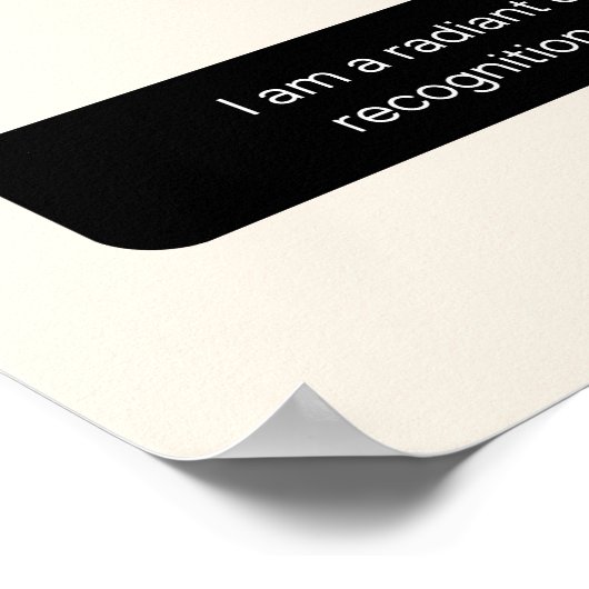 Aura Gradient Leo Zodiac Signature Art Poster (Ecke)