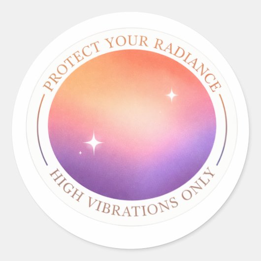Aura Gradient Sticker - Protect Your Radiance Suns (Vorderseite)
