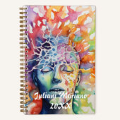 Aura Individuelle Name Notizblock (Vorderseite)