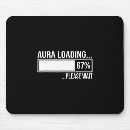Aura lädt 67 Lustiges Sechs Sieben Gen Alpha Meme  Mousepad (Vorne)