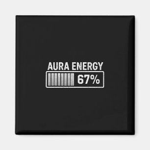 Aura mit 67 Lustiges Sechs Sieben Meme Gen Alpha S Magnet