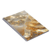 Aura of Gold – White & Gold Luxury Journal Noteboo Notizblock (Rechte Seite)