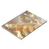 Aura of Gold – White & Gold Luxury Journal Noteboo Notizblock (Linke Seite)