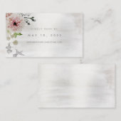 Aura of Nature Wedding Online RSVP Card Visitenkarte (Vorne/Hinten)