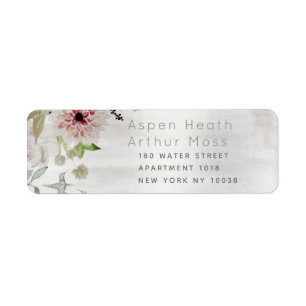 Aura Of Nature Wedding Return Address
