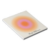 Aura Pastel Ombré Notepad Personalisiert für Kinde Notizblock (angewinkelt)