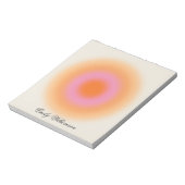 Aura Pastel Ombré Notepad Personalisiert für Kinde Notizblock (Rotiert)