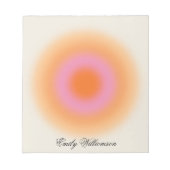 Aura Pastel Ombré Notepad Personalisiert für Kinde Notizblock (Vorderseite)